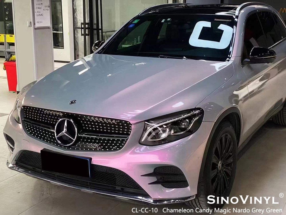 CL-CC-10 Chameleon Candy Magic Nardo Grey Green Wrap Your Car Price for MERCEDES-BENZ