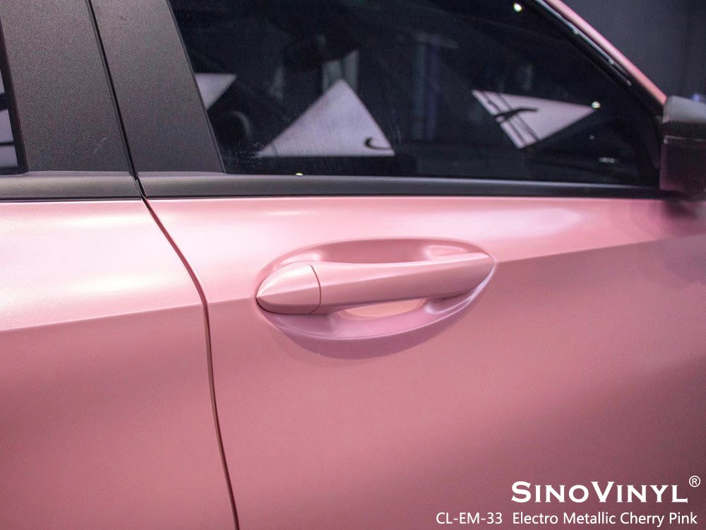 CL-EM-33 Electro Metallic Cherry Pink Vinyl Wrap Designs for TRUMPCHI