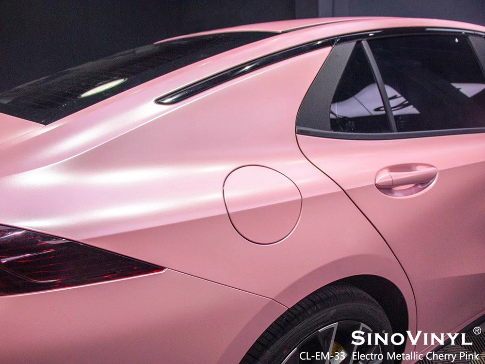 CL-EM-33 Electro Metallic Cherry Pink Vinyl Wrap Designs for TRUMPCHI