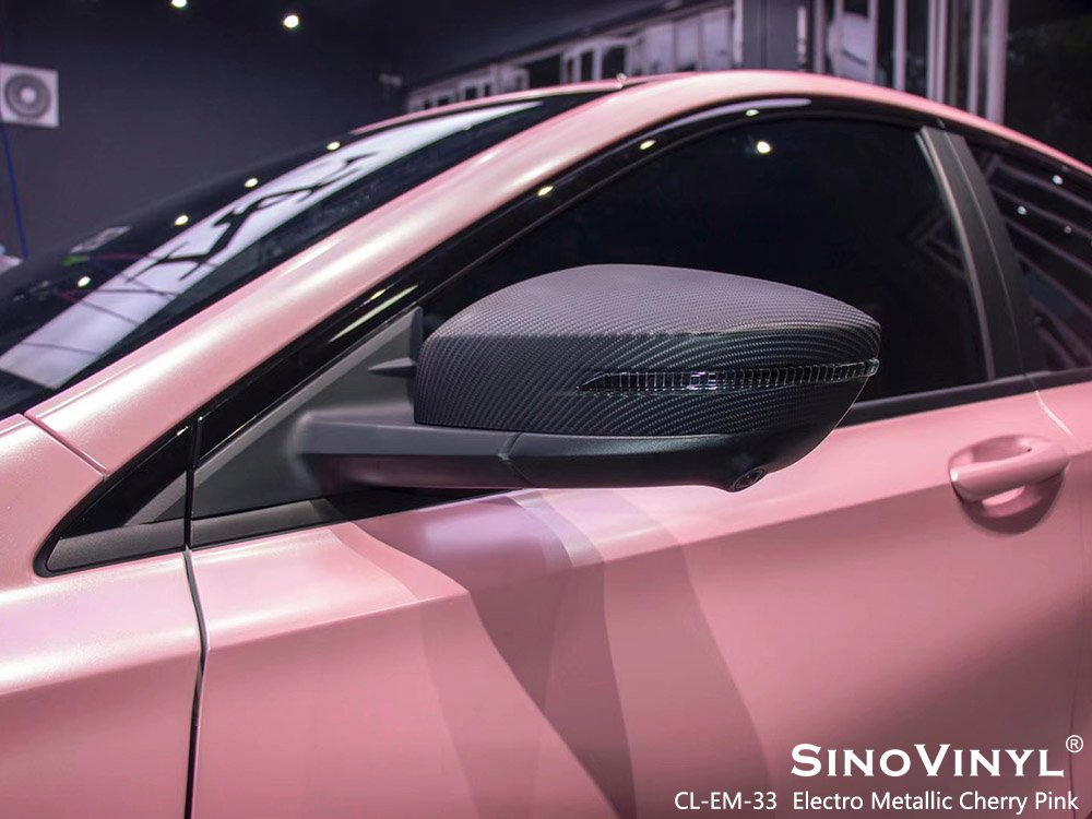 CL-EM-33 Electro Metallic Cherry Pink Vinyl Wrap Designs for TRUMPCHI