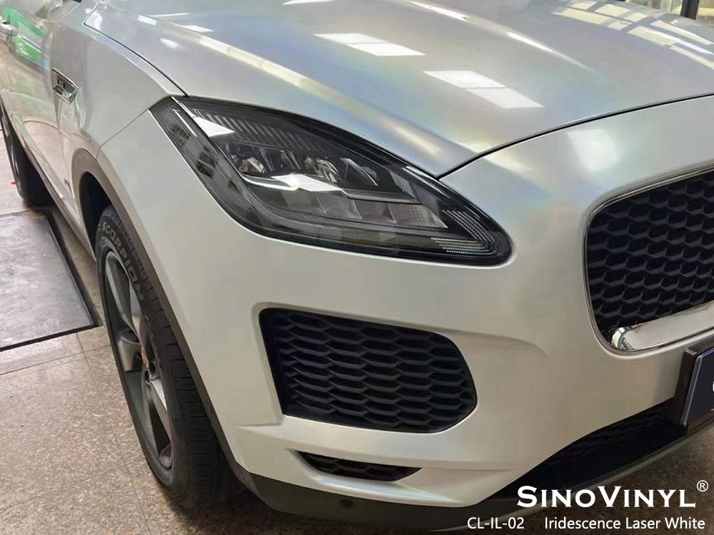 CL-IL-02 Iridescence Laser White Buy Car Vinyl Wrap for JAGUAR