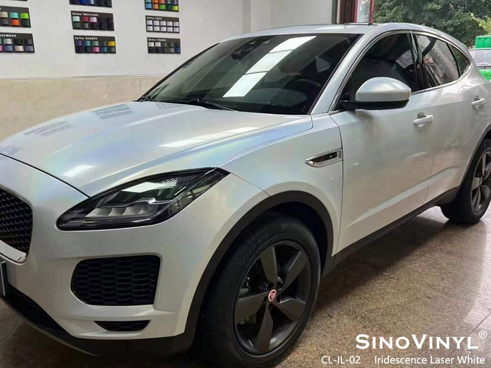 CL-IL-02 Iridescence Laser White Buy Car Vinyl Wrap for JAGUAR