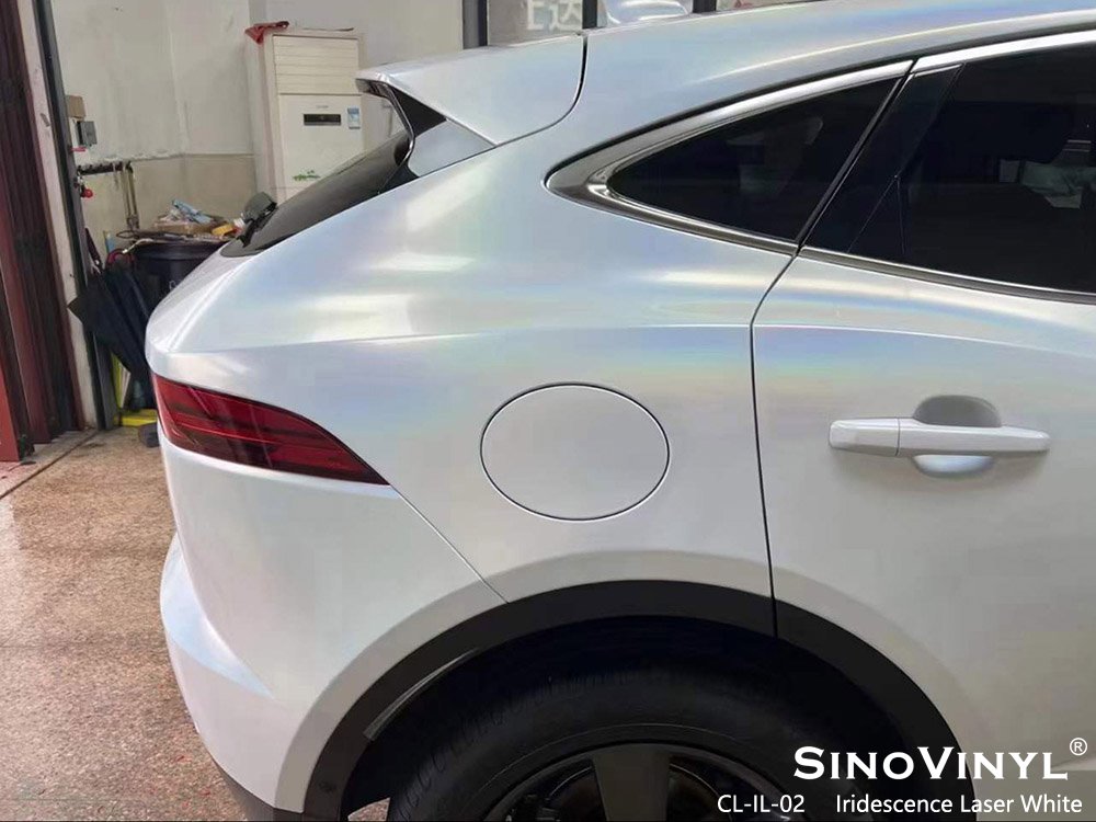 CL-IL-02 Iridescence Laser White Buy Car Vinyl Wrap for JAGUAR