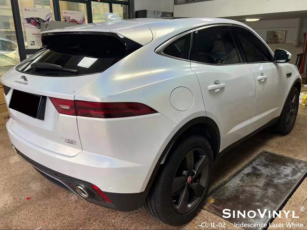 CL-IL-02 Iridescence Laser White Buy Car Vinyl Wrap for JAGUAR