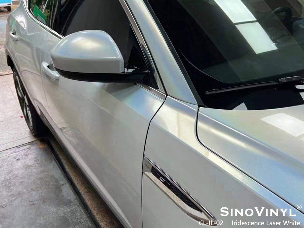 CL-IL-02 Iridescence Laser White Buy Car Vinyl Wrap for JAGUAR