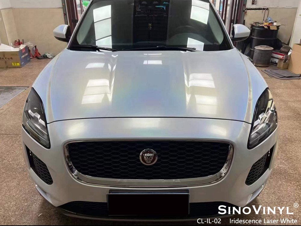 CL-IL-02 Iridescence Laser White Buy Car Vinyl Wrap for JAGUAR