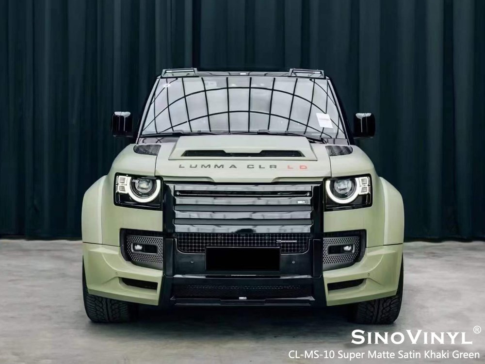 Factory Price Super Matte Satin Khaki Green Car Wrap Vinyl Vehicle Wrap Colors