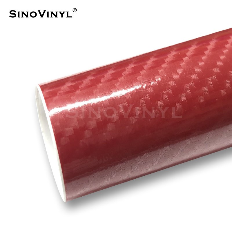 High Quality Gloss Black Color 5D 6D Carbon Fiber Car Decoration Film Auto Wrap Vinyl Sticker