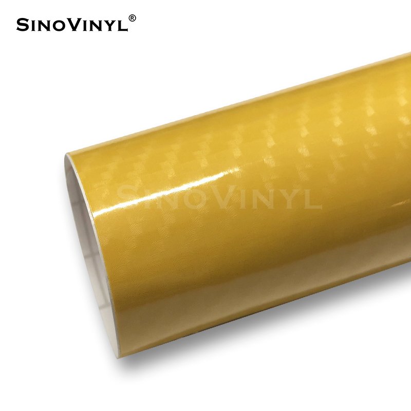 High Quality Gloss Black Color 5D 6D Carbon Fiber Car Decoration Film Auto Wrap Vinyl Sticker